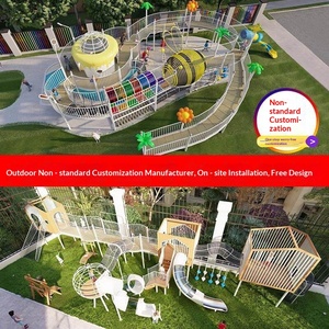 Kindergarten <b>Slide</b> Children's Outdoor Amusement Equipment Swing Combination Plastic <b>Slide</b> <b>Large</b> Outdoor Amusement Facilities - Product Image 1