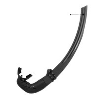 Tuba de plongée semi-humide flexible et rigide en TPU, embout buccal en silicone souple pour la pêche sous-marine, certifié CE, ZMZ DIVE S21 personnalisable