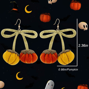 Pendientes de Acrílico de Halloween 2025, Nuevos y en Oferta, con Diseño de Araña, Murciélago, Esqueleto, Bruja, Fantasma, Dibujos Animados, Ligeros, para Mujer - Product Image 3