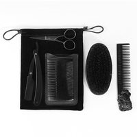 Kit de Limpieza y Cuidado de Barba para Hombre, Personalizado y Profesional, de Acero Inoxidable y Plástico
