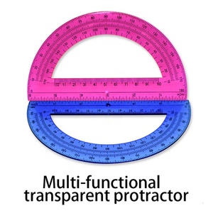 <span class=keywords><strong>Rapporteur</strong></span> transparent multifonctionnel pour apprendre et dessiner - Product Image 5