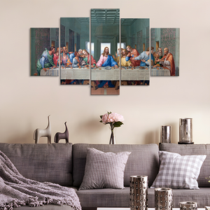 Grandi immagini di Gesù per parete, <span class=keywords><strong>quadri</strong></span> a 5 pannelli per decorazioni musulmane, decorazioni murali per sale espositive, pittura su tela - Product Image 4