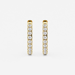 ต่างหูเพชรทรงกลม 1_2 กะรัต เพชรเลี้ยงในห้องปฏิบัติการ ประดับแบบฝรั่งเศส สำหรับผู้หญิง สวยหรู ระยิบระยับ เครื่องประดับชั้นดี ของขวัญสุดหรูแบบมินิมอล - Product Image 5