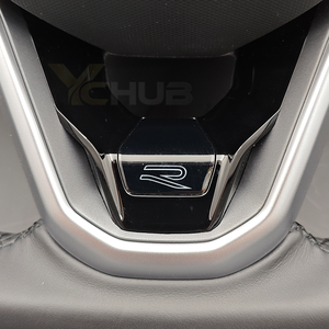 Volant en cuir ACC R <span class=keywords><strong>Line</strong></span> pour VW Volkswagen Golf 6 7 7.5 8 R MK6 MK7 MK8 Polo Passat B8 CC Scirocco <span class=keywords><strong>Tiguan</strong></span> Touran - Product Image 5