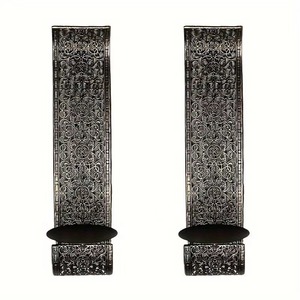 Support mural créatif en fer forgé à motif ajouré pour <span class=keywords><strong>bougie</strong></span>, ornement décoratif de style moyen-oriental - Product Image 5