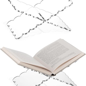 Soporte de Lectura de Acrílico Transparente, Expositor de Libros Abiertos para Revistas y Libros de Cocina - Product Image 1