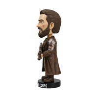Figurine en résine personnalisée créative - Peinte à la main, style sportif/militaire, souvenirs de célébrités, cadeau