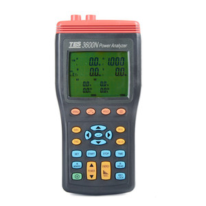 Analyseur de puissance triphasé 4 fils TES-3600N True RMS numérique avec enregistrement et analyse des données pour l'énergie électrique - Product Image 1