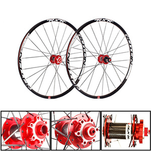 RXR — jeu de roues de bicyclette de <span class=keywords><strong>vtt</strong></span>, <span class=keywords><strong>axe</strong></span> QR/Thru 26, 27.5, 29 pouces, jante de 25mm en carbone, jante de pneu 7-11S - Product Image 3