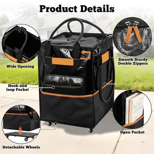 Portable Personal Shopping <b>Cart</b> <b>Foldable</b> Moving Heavy Duty Stair Climbing Hand Truck Dolly 330Lbs Folding Shopping <b>Cart</b> - Product Image 4