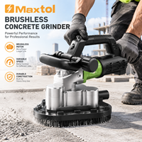 Mesin Gerinda Sudut Beton Profesional Maxtol 3500W 100MM, Mesin Poles Lantai & Dinding Industri Tanpa Sikat