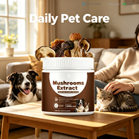 Complément alimentaire aux champignons et probiotiques pour chiens et chats – Mélange exclusif de champignons – Poudre riche en protéines à absorption rapide – Renforce l'immunité chez les adultes