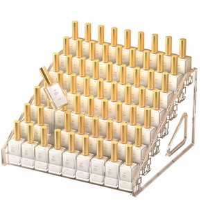 Présentoir de Luxe pour Vernis à Ongles, Support de Rangement Cosmétique Multi-Niveaux, Présentoir Détachable en Acrylique pour Colle à Ongles - Product Image 1