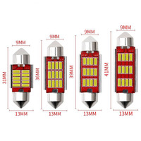 12V voiture C5w Led ampoule intérieur lampe de lecture 31mm 36mm 39mm 41mm feston 4014 Led Canbus sans erreur dôme lumière