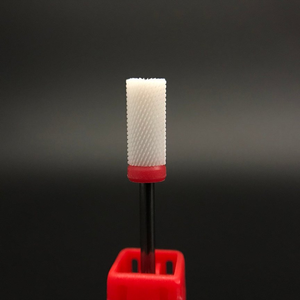 Punte per fresa in ceramica per rimozione rapida di acrilico e gel duro, punte piatte a barilotto grande per manicure e pedicure - Product Image 4