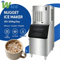 Machine à glace pilée en granulés, machine à glace en pépites pour bureau, machine à glace en pépites intelligente 200 kg pour la maison
