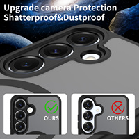Coque Téléphone Magnétique Antichoc Mat à Toucher Doux avec Protection d'Objectif et Trous Précis pour Samsung S25, Haute Qualité Usine, Fabricant