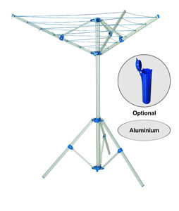 ราวแขวนผ้าแบบพับได้3แขนทำจากอะลูมิเนียมใช้ตากเสื้อ<span class=keywords><strong>ผ้า</strong></span>ได้ยาว15ม. - Product Image 2