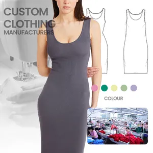 High quality Solid Color Plus Size Summer Long Sundress Sexy Casual Bodycon Dresses Women Casual Maxi Dresses Sundress