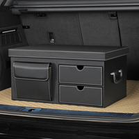 Organisateur de coffre de SUV, boîte de rangement de cargaison, grande capacité, multi-compartiments, robuste, tout-terrain, durable, anti-poussière, 4x4, camping