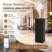 Diffuseur d'arômes intelligent 5L pour hôtel, machine à parfum commerciale en métal pour usage domestique, avec contrôle via application Wi-Fi et connexion au système CVC