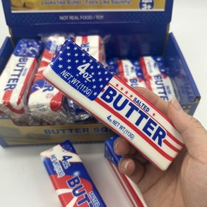 Juguetes Antiestrés de PU Estilo Americano, con Forma de Barra de Mantequilla, con Estrellas y Rayas, de Rebote Lento, Paquete Mixto de 4 Estilos, Más Vendidos - Product Image 3