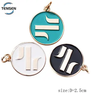 Bracelet Pendant Custom Gold Garment Hang Pendants Embossed Logo Religious Metal Charm Tags For Bracelet