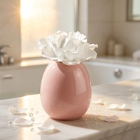 Diffuseur d'huiles essentielles en céramique parfumée, pierre aromatique en porcelaine faite à la main, fleur décorative, parfum d'ambiance de luxe pour la maison