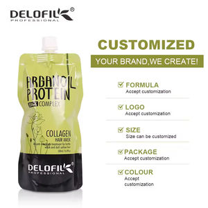 מסיכת שיער סיטונאית 500 מ "ל חלבון ארגן שמן delofil החלקה מסכה לשיער טיפולי סלון - Product Image 2