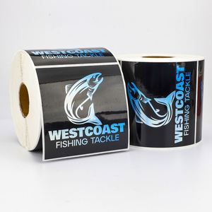 Westcoast Fishing Tackle Holographic PET Sticker Roll Rectangular UV Printed Label for Gear - Product Image 6