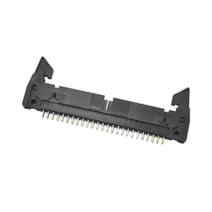 2.54/2.0/1.27 mm Spacing Dual Row 10P Shrouded Box Ejector Header IDC <b>Socket</b> Hole Male PBT Housing PCB Connector - Product Image 1