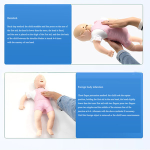 Manichino per Addestramento Medico d'Emergenza, Modello per Ostruzione delle Vie Aeree e <span class=keywords><strong>Infarto</strong></span> Infantile, Risorse Didattiche - Product Image 2