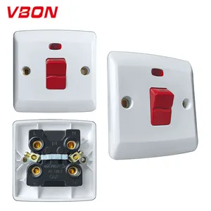 VBQN 45A Wall Switch Electrical Supplies Hardware Wall Light Switch With Neon Circuit Control Onoff