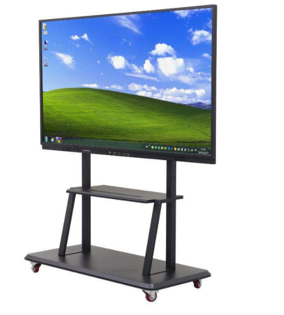65 Inch Free Standing Movable With Wheels Teaching Aids Electronic Touch Screen Monitor Tv for School Classroom