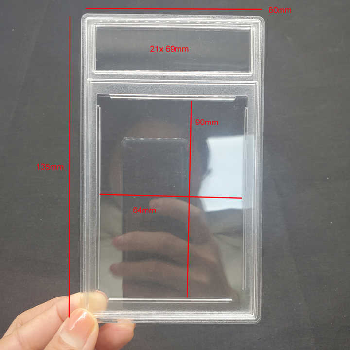 graded card dimensions Carbon Fiber Case (Large) 20 cm in depth 100pt Trading Card Slab Case