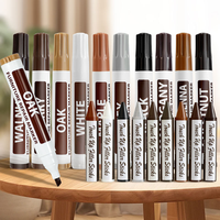 Stylos pour meubles à encre permanente 6 couleurs, marqueurs de réparation de rayures sur bois, outils professionnels de réparation de taches et de rayures pour parquets