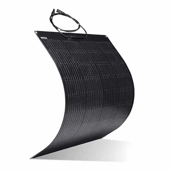 All Black flexible solar panel custom 50w 100w 160w 200w 300w thin film Etfe flexible solar panel