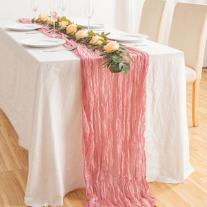 Chemin de table en polyester 100% tissé avec des paillettes brodées, style Wabi-Sabi de luxe, couleur personnalisable, pour une décoration de salle à manger classique - Product Image 6