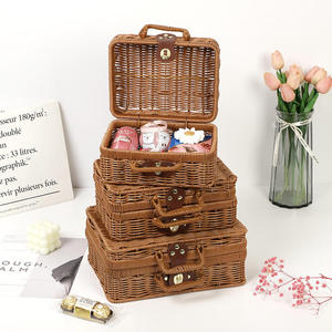 New Design Iron Frame Rattan Woven <strong>Storage</strong> Bin <strong>Home</strong> <strong>Storage</strong> <strong>Organization</strong> for Cabinet Drawers Sundries <strong>Storage</strong> - Product Image 4