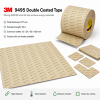 Ruban adhésif double face acrylique PET 3M 9495LE 93015LE 300LSE en gros, feuilles A4, 0,17 mm, adhésif industriel haute performance