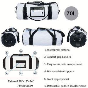 Sac <span class=keywords><strong>de</strong></span> sport étanche en PVC <span class=keywords><strong>20</strong></span>-50L pour le camping, la <span class=keywords><strong>randonnée</strong></span> et les voyages en plein air, sac <span class=keywords><strong>de</strong></span> sport étanche en PVC pour moto avec fermeture rolltop - Product Image 2