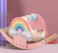 Jouets pour chats en gros : Griffoir arc-en-ciel résistant à l'usure pour chats, articles et fournitures pour animaux de compagnie