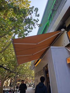 Auvent rétractable motorisé à commande à distance en polyester, robuste et à support renforcé, <span class=keywords><strong>pour</strong></span> restaurant, villa, jardin - Product Image 5