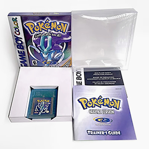 Cartuccia di Gioco Pokémon USA in Argento, Cristallo, Verde, Oro, Rosso, Giallo, Blu con Finitura Metallizzata per GBC - Product Image 1
