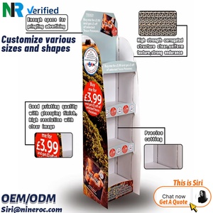 Custom Retail Cardboard Display Stand PP Paper Floor Display Promotion Rack Tower Shelves for Supermarket Store for Cosmetic - Product Image 3