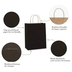 Shopping Kraft Wedding Party Merchandise Retail Bags <b>Sacks</b> Paper Gift Bags with Handles Bulk Classic <b>Present</b> Wrapping Paper Bag - Product Image 4