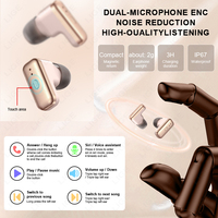 Jam Tangan Pintar LIGE BWT97 dengan Earbud untuk Pria Wanita, Pemutar Musik, Smartwatch IOS Android 2-in-1 Headset Tahan Air, Earphone Fitness