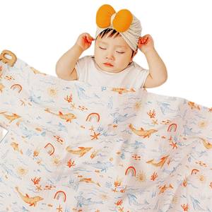 100% <span class=keywords><strong>luxe</strong></span> coton doux confortable léger unisexe réception berceau poussette couette couverture nouveau-né bébé Wrap Swaddle couverture - Product Image 1