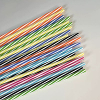 Smartops Personnaliser Paille pour Boisson, Spirale Intérieure Paille Réutilisable, Quencher Pailles pour Gobelets