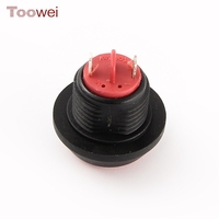 TOOWEI 2026 Nouveau bouton-poussoir rouge 12 mm IP67 sans éclairage personnalisable pour instrumentation